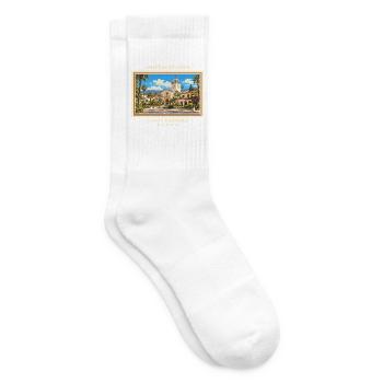Vereinigte Staaten Santa Barbara Vintage Marke - Tennissocken - Weiß - Rechts