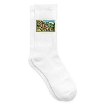Vereinigte Staaten Eureka Springs Vintage Reisemar - Tennissocken - Weiß - Rechts