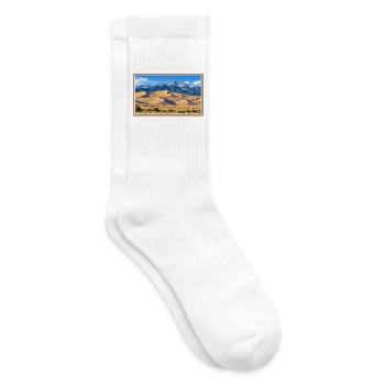 Vereinigte Staaten Great Sand Dunes Vintage Reisem - Tennissocken - Weiß - Rechts