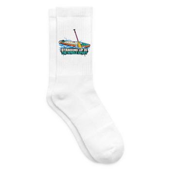 Stand Up Paddling: Ganzheitssport - Tennissocken - Weiß - Rechts