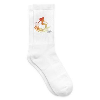 Surferin - Tennissocken - Weiß - Rechts