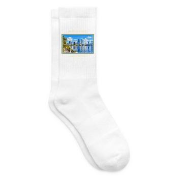 Vereinigte Staaten Jacksonville Vintage Reisemarke - Tennissocken - Weiß - Rechts