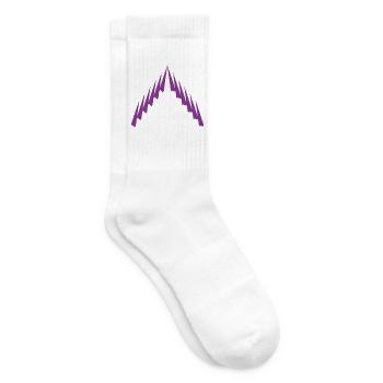 Purple Peak Geomuster - Tennissocken - Weiß - Rechts