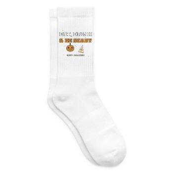 Essen, Trinken & Sei Gruseliges Halloween-Tee - Tennissocken - Weiß - Rechts