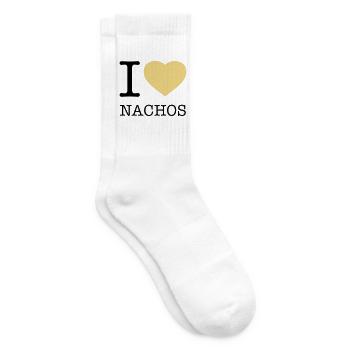 I LOVE NACHOS - Tennis socks - white - Right