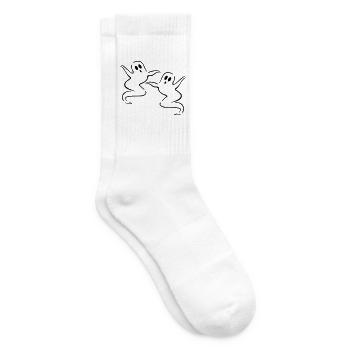 gespenster geist halloween - Tennissocken - Weiß - Rechts