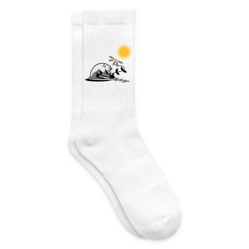 Snow globe with sunflower and sun - Tennis socks - white - Right