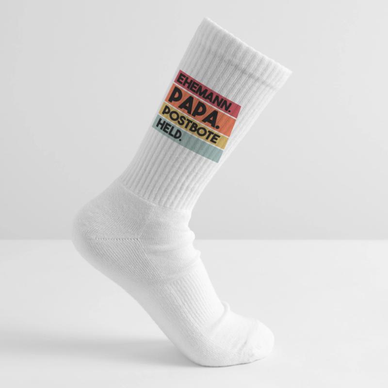 Ehemann Papa Beruf Postbote Held Tennissocken