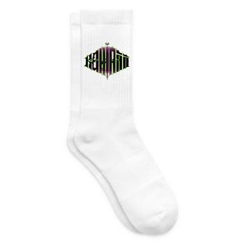 Kawaii Metal – Grunge Y2K x Heavy Metal Lettering - Tennis socks - white - Right