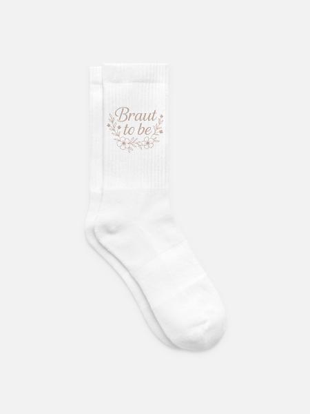 bride to be / minimalist design - Tennis socks - white