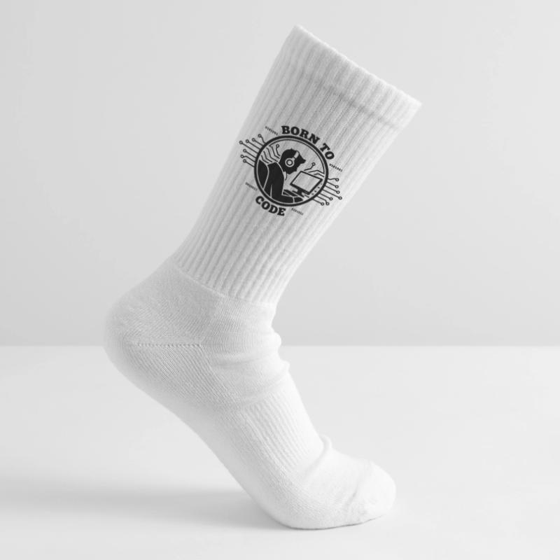 Coder Born to Code Programmer Tennis socks
