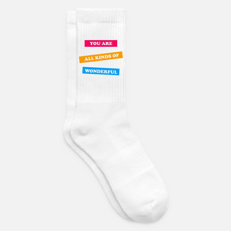 Tu es vraiment formidable - inspirant - Chaussettes de tennis - blanc