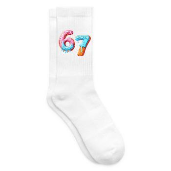 7. Geburtstag Junge 7 Jahre alt, I was 6 now Im 7 - Tennissocken - Weiß - Rechts