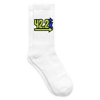 Fier arrivant au marathon 42,2 km - Chaussettes de tennis - blanc - Droite