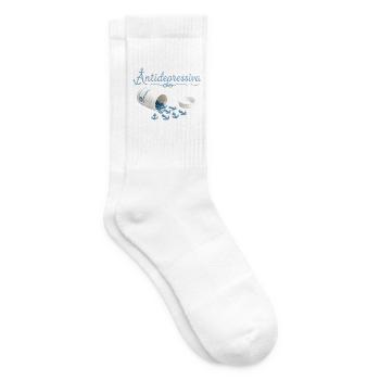 Anker-Antidepressiva Design - Tennissocken - Weiß - Rechts