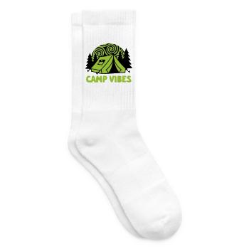 Zelt Camp Vibes Logo - Tennissocken - Weiß - Rechts