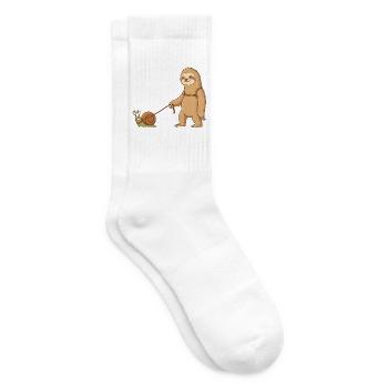 Trägheitshumor - Tennissocken - Weiß - Rechts