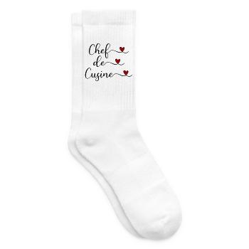 Koch - Chef de Cuisine - Tennissocken - Weiß - Rechts
