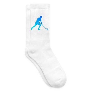 Die Floorballspieler und Floorball passen zusammen - Tennissocken - Weiß - Rechts
