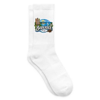 Bodensee – Natur, Wasser & Lebensfreude - Tennissocken - Weiß - Rechts