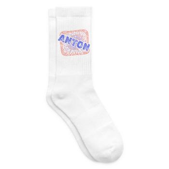 Anton als Job - Tennissocken - Weiß - Rechts