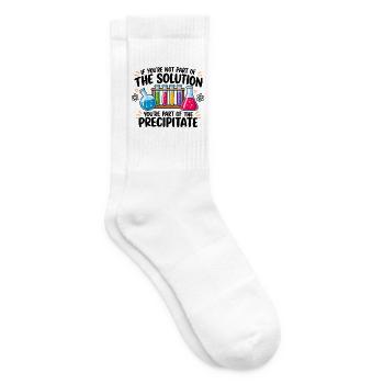 Funny Science Wortspiel Organische Chemie-Labortechniker - Tennissocken - Weiß - Rechts