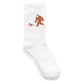 Basset Hound - Tennissocken - Weiß - Rechts