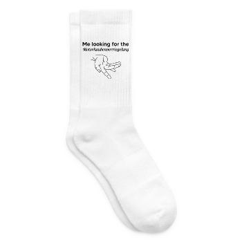 Zweideutig Wortspiel Ironie Lustiger Spruch Auto - Tennissocken - Weiß - Rechts