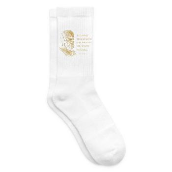 Sokrates' wahre Weisheit - Tennissocken - Weiß - Rechts