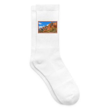 Vereinigte Staaten Sedona Vintage Reisemarke - Tennissocken - Weiß - Rechts
