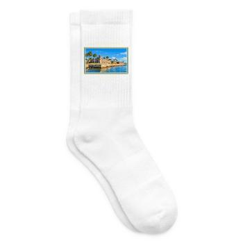 Vereinigte Staaten St. Augustine Vintage Reisemark - Tennissocken - Weiß - Rechts