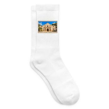 Vereinigte Staaten San Antonio Vintage Reisemarke - Tennissocken - Weiß - Rechts