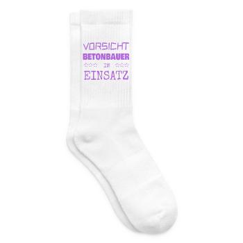 Beruf Betonbauer - Tennissocken - Weiß - Rechts