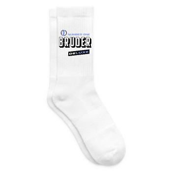 Bruder Number One Deluxe Bester Familie - Tennissocken - Weiß - Rechts