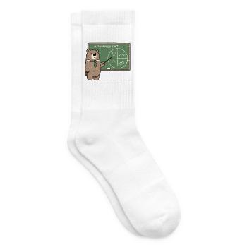 Eine ausgewogene Ernährung für Bären - Tennissocken - Weiß - Rechts
