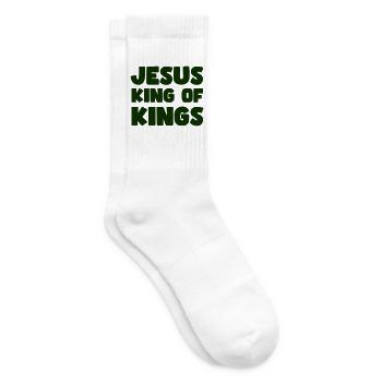 Jesus König der Könige - Tennissocken - Weiß - Rechts