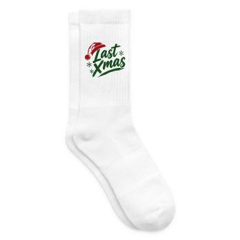 Last Xmas Mütze - Tennissocken - Weiß - Rechts