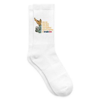 Gib mir deine Müdigkeit - Tennissocken - Weiß - Rechts