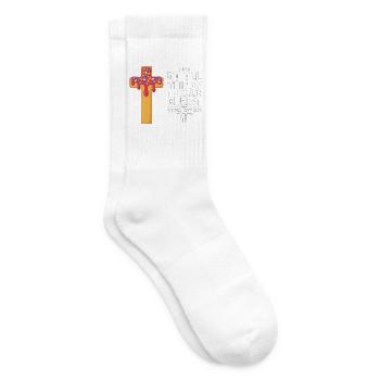 Sahne, durch die ich alles schaffen kann. - Tennissocken - Weiß - Rechts