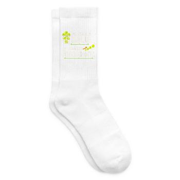 Tennistrainer Tennis Coach Tennislehrer Geschenk - Tennissocken - Weiß - Rechts