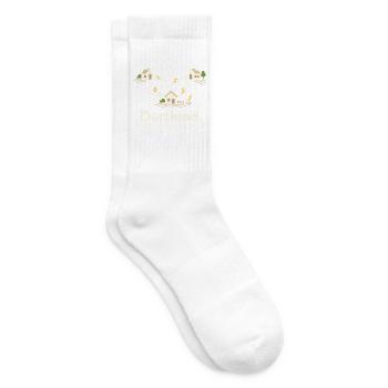 Dorfkind Dorfleben Dorfhumor Heimatliebe - Tennissocken - Weiß - Rechts