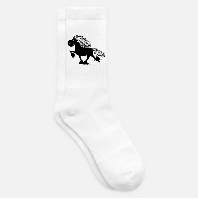 Töltender Isländer - Pferd - Tennissocken - Weiß