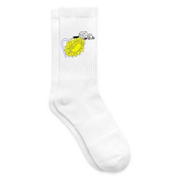 Sonnenblume - Tennissocken - Weiß - Rechts