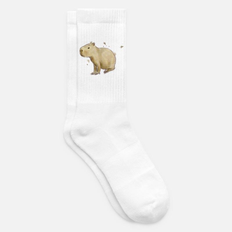 Capybara - Chaussettes de tennis - blanc