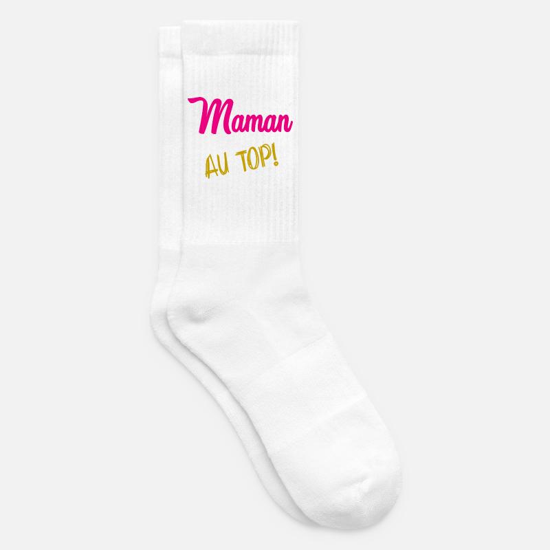 MAMAN - Chaussettes de tennis - blanc
