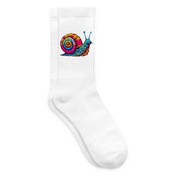 Schnecke - Tennissocken - Weiß - Rechts
