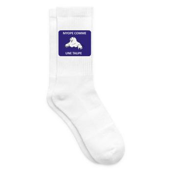 Short-sighted as a mole - Tennis socks - white - Right