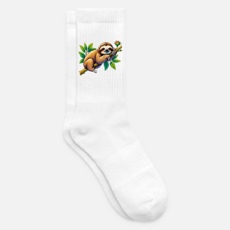 Faultier - Tennissocken - Weiß