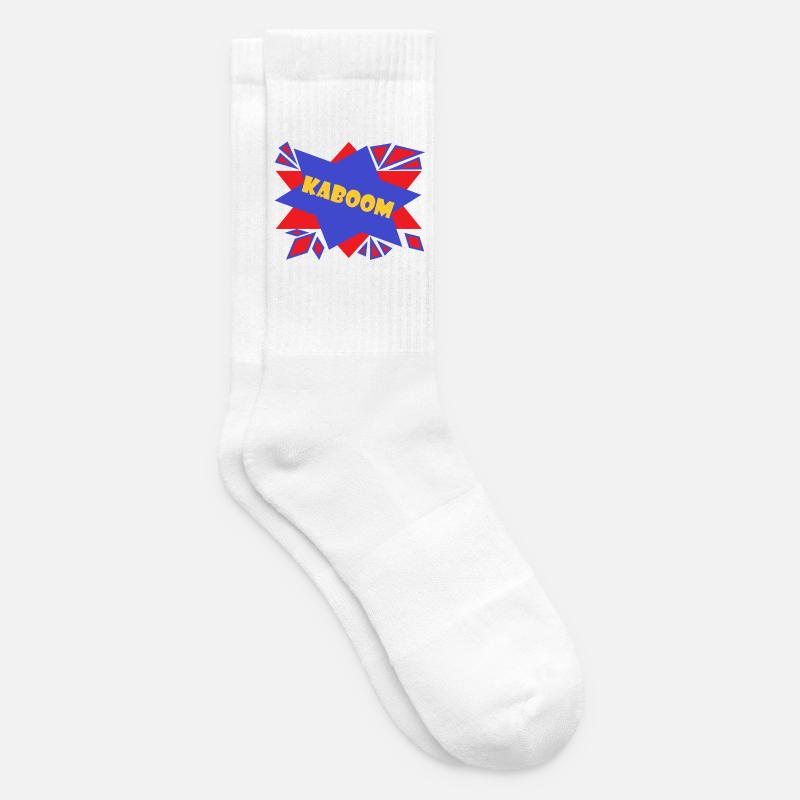 Comic Kaboom - Tennis socks - white