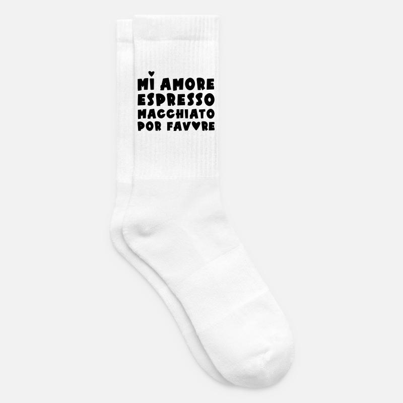 Espresso Macchiato - Tennissocken - Weiß